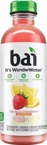 BAI SAO PAULO STRAWBERRY LEMONADE, ANTIOXIDANT INFUSED BEVERAGE, 18 FL OZ
