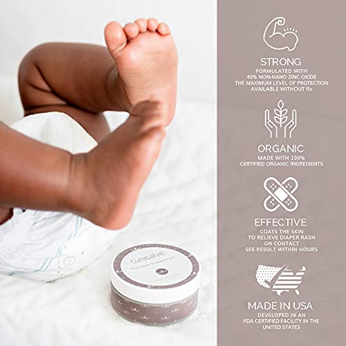 Curasalve Natural Diaper Rash Paste, Soothing Diaper Rash Cream for