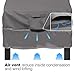 Vailge Patio Chair Covers, Lounge Deep Seat Cover, Heavy Duty and Waterproof Outdoor Lawn Patio Furniture Covers (4 Pack - Large, Grey)