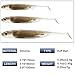 Dr.Fish Paddle Tail Swimbaits, Soft Fishing Lures for Bass Fishing, Freshwater Soft Plastic Baits Swim Shad Bait Minnow Lures Drop Shot 2.7 Inches Brown