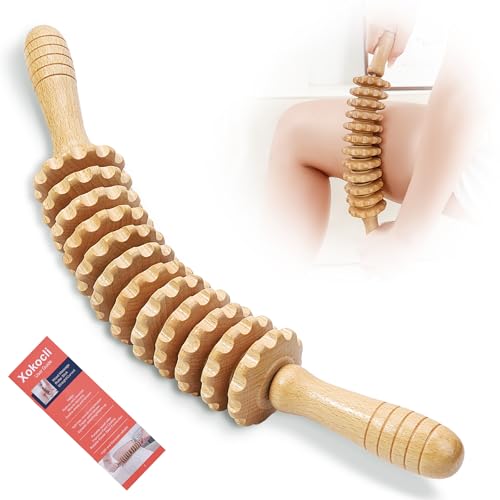 Xokocli Wood Massage Roller for Cellulite and Muscle Relief