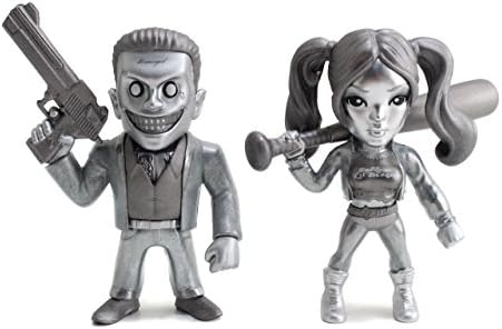 Metals Suicide Squad Twin Pack-Joker And Harley Quinn Collectibles, Silver