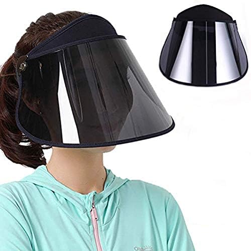 Huofu サンバイザー自転車 レディース Uvカット 紫外線バイザー Uv帽子 レインバイザー レインハット 日よけ帽子 自転車キャップ つば広 サンバイザー Pf50 日焼け対策 化粧崩れ防止 晴雨兼用 視界良好 男女兼用 つば広幅調節可 日除け 超軽量 耐高温 Uvカット 黒