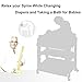 Costzon Baby Bath and Changing Table, Diaper Organizer for Infant with Tube & Cushion (Beige)