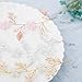 Barogirl Wedding Headpiece Rose Gold Bride Flower Hair Vine Pearl Bridal Crystal Headband for Women (Rose Gold)
