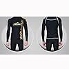 Sbart-Men-Wetsuit-Top-with-Golden-and-White-Pattern-for-Swimming-and-Diving-Black