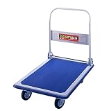 Folding Platform Cart from Shoulder Dolly -  Push Moving Dolly or Hand Truck - Holds 330 Lbs. - Office or Home - 18"x30" Base - Heavy Duty - M4100
