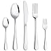 Hippih Food Grade Stainless Steel Flatware 20 Piece Anti-Scald Metal Cutlery Set