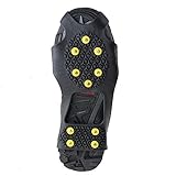 Non-slip Over Shoe, AGPtek Climbing Snow & Ice Cleats Grips Anti-Slip Studded Ice Traction Shoe Covers Spike Crampons Cleats Size S /M/ L/XL , Medium