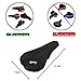 WINNINGO Gel Bike Seat Cover – Soft Gel Bicycle Saddle Cushion for Narrow Seat Mountain Saddle with Magic Sticker Strapped, Elastic Fabricsthumb 2