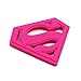 Bumkins DC Comics Silicone Teether, Superman Pink