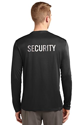 KAMAL OHAVA Men’s Security Uniform T-Shirt, XL, Performance Long Sleeve