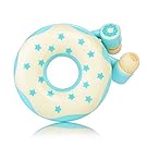 QearFun Candy Color Donut Earphone In Ear Earbud with Microphone and Cord Wrapper Set Winder for Smartphone Mp3 (Blue)