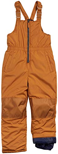 Wippette Boys' 2-Piece Heavyweight Snowsuit with Puffer Jacket and Snow Bib Pants, Size 4T, Navy/Brown Space