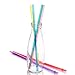 Dakoufish 11 Inch Long Reusable Replacement Plastic Glitter Drinking Straws for 30 oz & 20 oz Mason Jar,Tumblers, Set of 12 with Cleaning Brush(11inch, 6color)