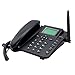 Desktop Wireless GSM Unlocked SIM Telephone - Full Size Cell Phone with SMS & FM Radio Function - Bright 2.4