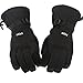 FGN Ski Gloves for Men Waterproof, Outdoor Sport Snowboard Winter Thinsulate Gloves with Zipper Pocket,Size L-One Size Fits All (Black)