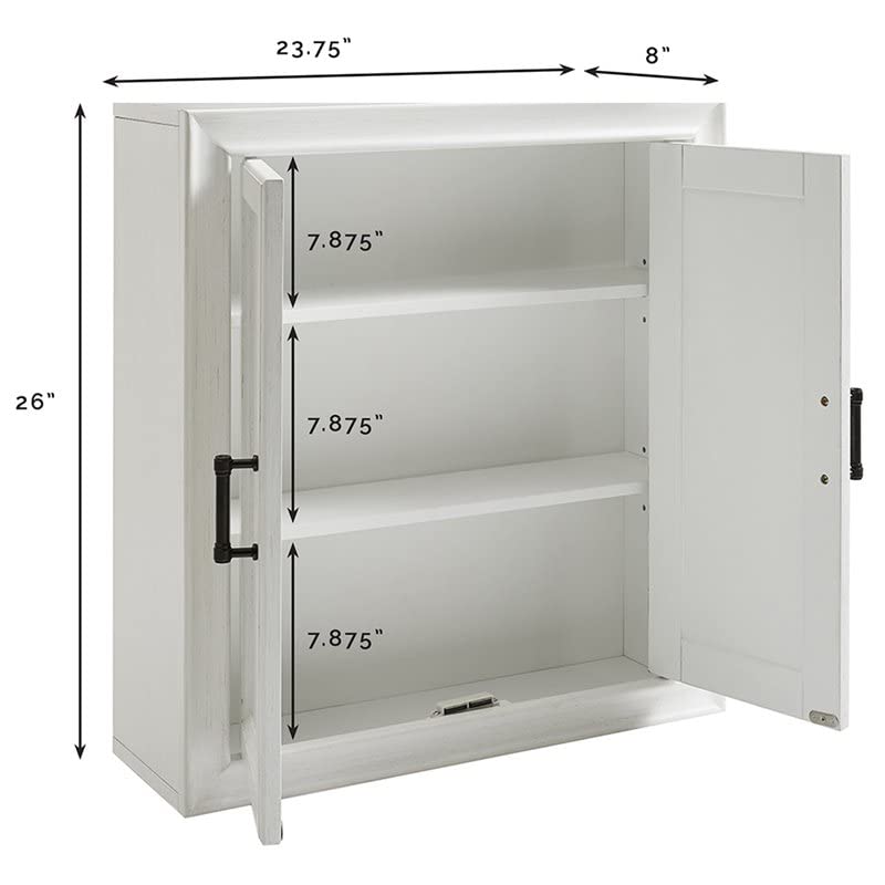 Crosley Furniture Tara Bathroom Wall Vintage White Pricepulse