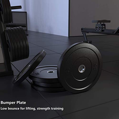 4EVERWINNER Bumper Plates 2Inch Olympic Weight Plates for Strength