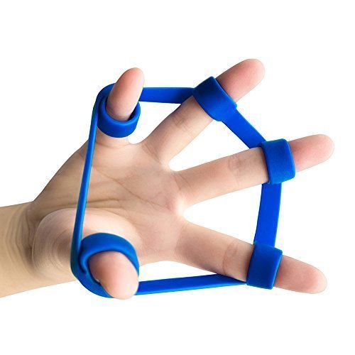 XMark Fitness 3xPACK Finger Stretcher Hand Resistance | Grip Strength Trainer Finger Exerciser Finger Stretcher Hand Resistance Bands Forearm Exerciser