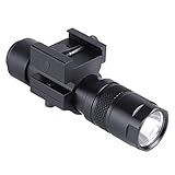 Monstrum 90 Lumens LED Flashlight with Rail Mount and Detachable Remote Pressure Switch