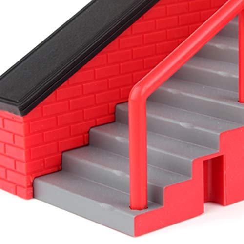 Wenasi Skate Park Kit, Ramp Parts for Finger Skateboard Ultimate Parks Training Props Novelty Finger Skateboard Toys