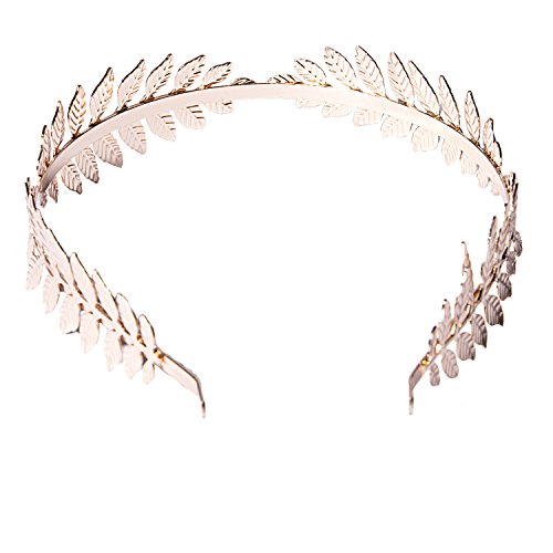 (2 Pack) Roman Goddess Leaf and Star Branch Dainty Bridal Hair Crown HeadBand