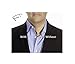 THE ORIGINAL Adjustable Metal Shirt Collar Support. Size 26 Black. Men and Women