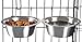 Stainless Steel Hanging Pet Bowls for Dogs and Cats- Cage, Kennel, and Crate Feeder Dish for Food and Water- Set of 2, 20 oz Each By PETMAKER primary