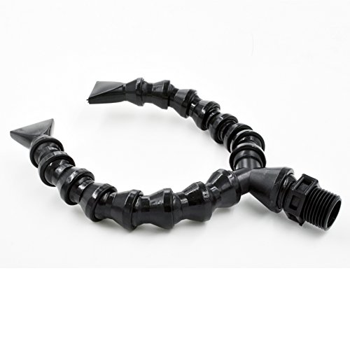 Dual Return 1/2" Round Nozzle Plastic Flexible Adjustable Water Oil Coolant Pipe Hose for Aquarium