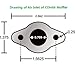 CDHPOWER CDH66 Muffler Black - 2 Stroke Gas Motor Engine Kit- Gas Motorized Bicycle