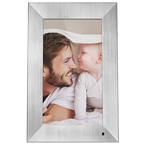 NIX Lux Digital Photo Frame 13.3 inch X13B, Metal. Electronic Photo Frame USB SD/SDHC. Calendar Function. Digital Picture Frame with Motion Sensor. Remote Control and 8GB USB Stick Included