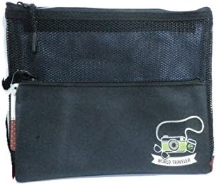 OFFICE BOY Pencil Pouch Black 2 Pcs of Big and Medium size