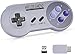 Wireless Controller for Super NES Classic / PC, Urvoix 2.4G Rechargeable Gamapad Joystick with USB Receiver Adapter for Windows / Raspberry Pi / PS Classic mini (NOT NES/SNES)