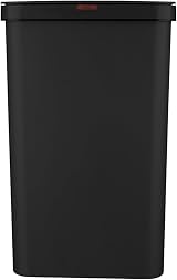Tower T838005B 50L Sensor Bin Black Rectangular with Fingerprint Proof Exterior view 2