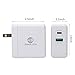 USB C PD Charger,Dual-Port 45W Fast Wall Charger Adapter With Power Delivery 3.0 For MacBook/Pro, iPhone X/8/Plus, Samsung Note8 Nexus 5x, 6P, Nintendo Switch And More-SHARLLEN