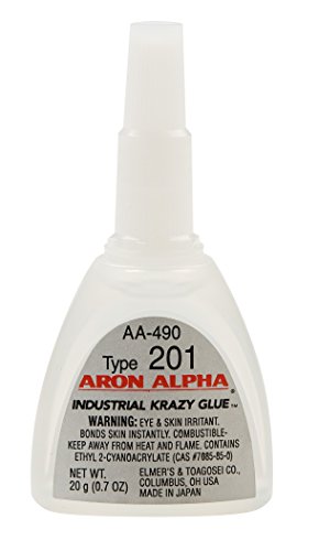 Aron Alpha Type 201 (2 cps viscosity) Regular Set Instant Adhesive 20 g (0.7 oz) Bottle