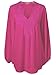 Women Plus Size Chiffon Lace Patchwork Long Sleeve Blouse Top Shirts(2xl-5xl)