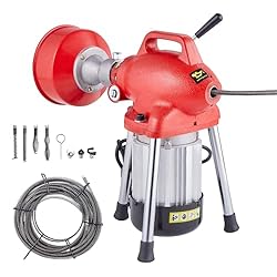 VEVOR Drain Cleaner Machine 66FT x 5/8 Inch, 250W