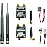 RF Design RFD900x-US telemetry modem bundle with encryption and PPM passthrough, Pixhawk compatible, includes antennas and cables (7-piece set)