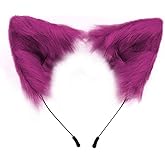 SMILETERNITY Handmade Fox Wolf Cat Ears Headwear Costume Accessories for Halloween Christmas Party