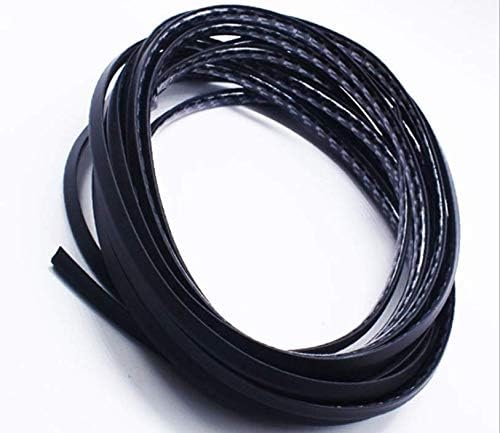 SGQIANG 6M Black Moulding Trim Strip Car Door Scratch Protector Edge Rubber Guard Cover (Size: One Size)