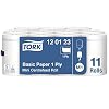 Tork Basic Mini Centerfeed Poetspapier Wit M1, Kostenefficiënte papieren handdoeken, 11 x 120 m, 120123