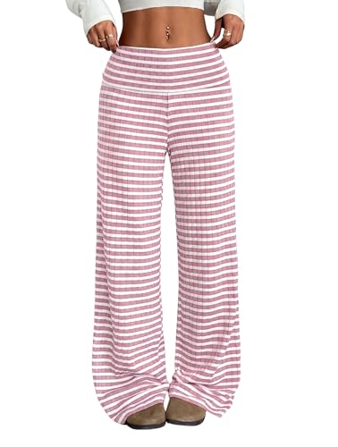 QJQ Women's Wide Leg Lounge Trousers