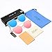 Livhò Sunglasses for Women, Cat Eye Mirrored/Transparent Flat Lenses Metal Frame Sunglasses UV400 (Gold Deep Blue+Gold Red)