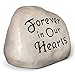 Rocks for Loved Ones Forever in Our Hearts Engraved in a Heavy Little Rock