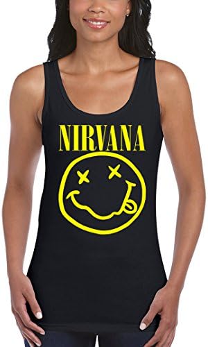 NineTeen, Nirvana Womens Fashion Tank Top (Medium, Black)