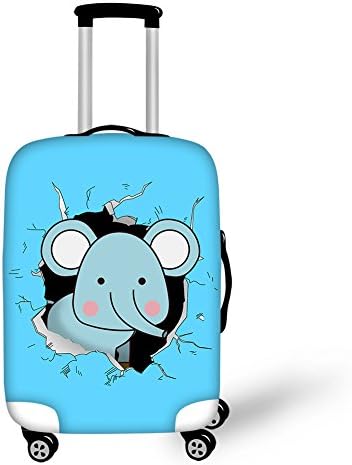 Luggage Cover 3D Anime Suitcase Protector for 18"-28" Luggage, Elephant Giraffe