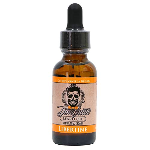 Don Juan Libertine Beard and Conditioner Scented with Essential Oils Jojoba Oil, Argan Oil, Coconut Oil, Vitamin-E Oil, 1 Fluid Ounce