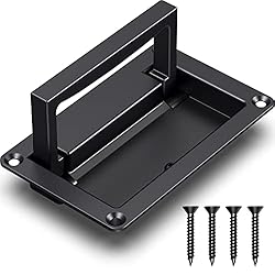 Black Zinc Alloy Recessed Door Pull Handle Recessed